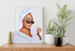 MAGIC IN A CUP : Downloadable Printable Art - Modern Art, Woman Print, Boho Wall Art, Woman Empowerment,